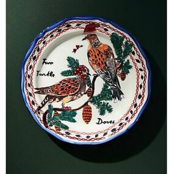 Anthropologie Other - Anthropologie Nathalie Lete 12 Days Of Christmas Day # 2 NWT Dessert Plate